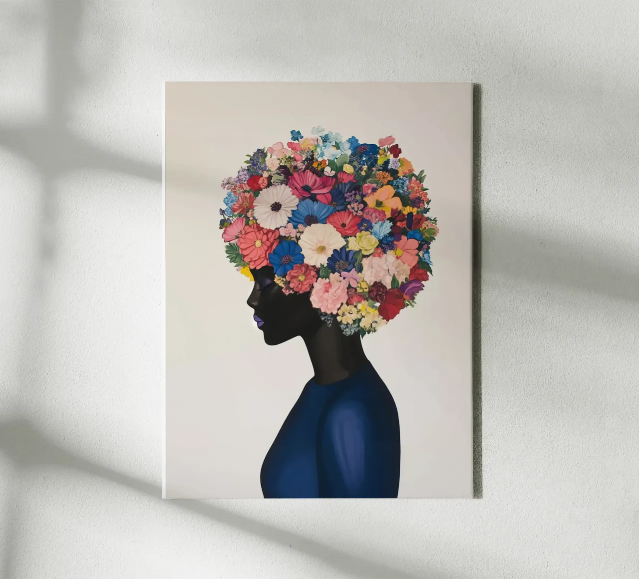 Fiori femminili Freschezza tela con Cornice a cassetta da Carinaprint