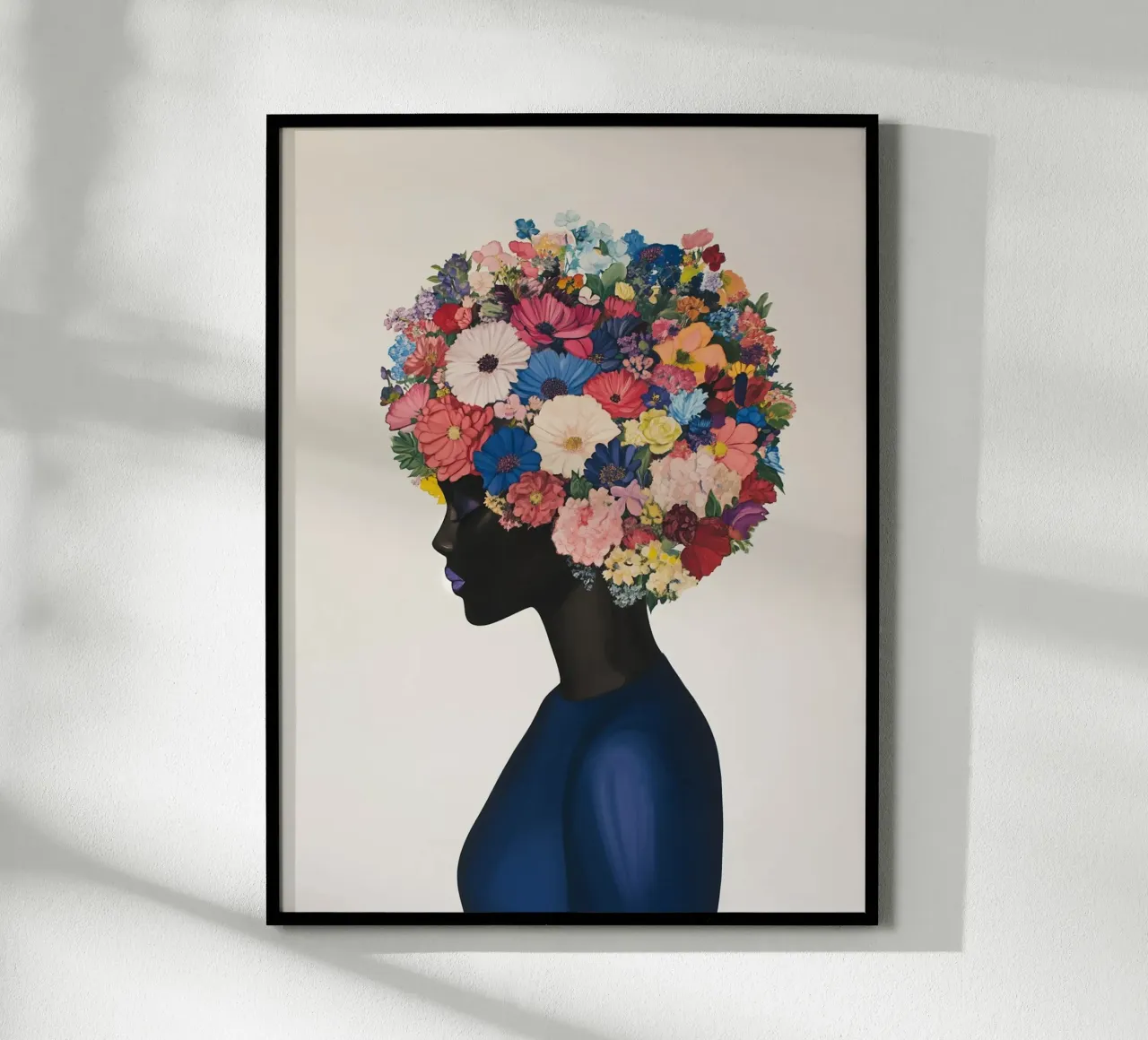Fiori femminili Freschezza poster con telaio in alluminio da Carinaprint