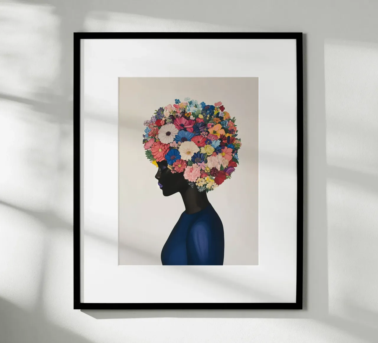 Fiori femminili Freschezza poster con telaio in alluminio da Carinaprint