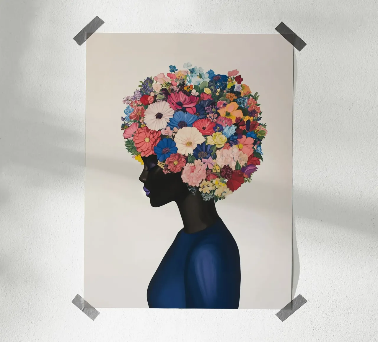 Fiori femminili Freschezza poster da Carinaprint