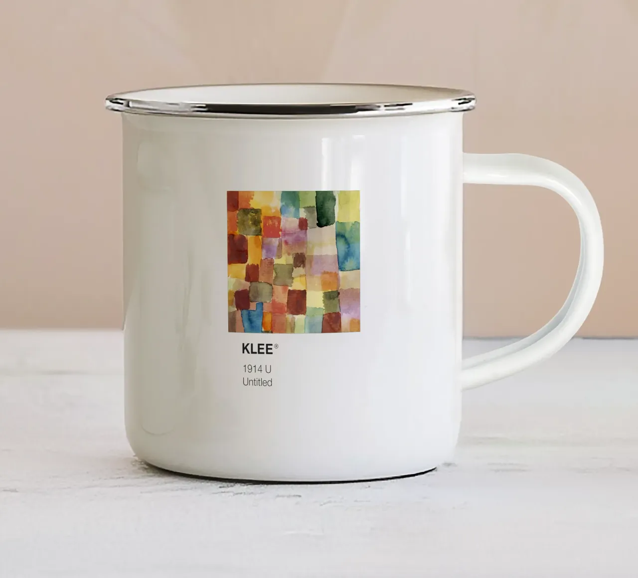 Klee Pantone tazza in smalto da Vintagrafica
