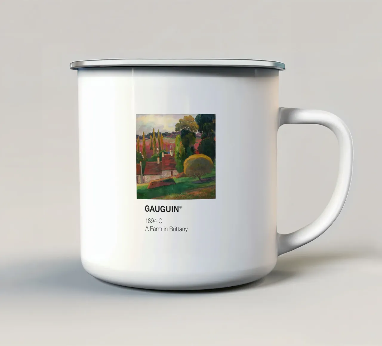 Pantone Gauguin tazza in smalto da Vintagrafica