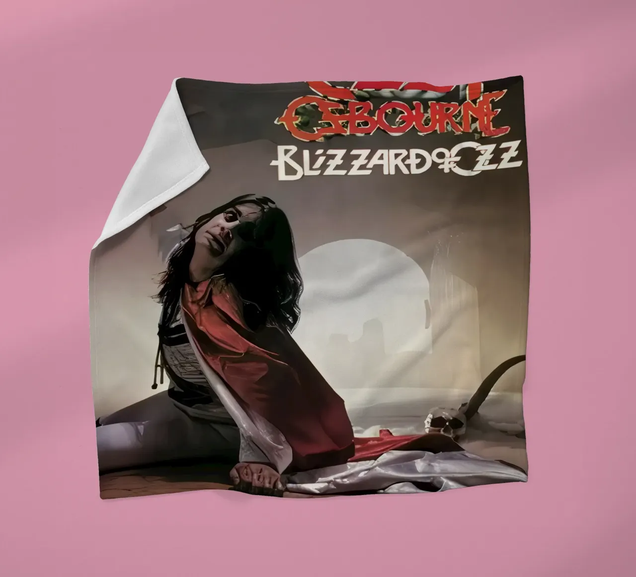 ozzy osbourne coperta in pile da rock music