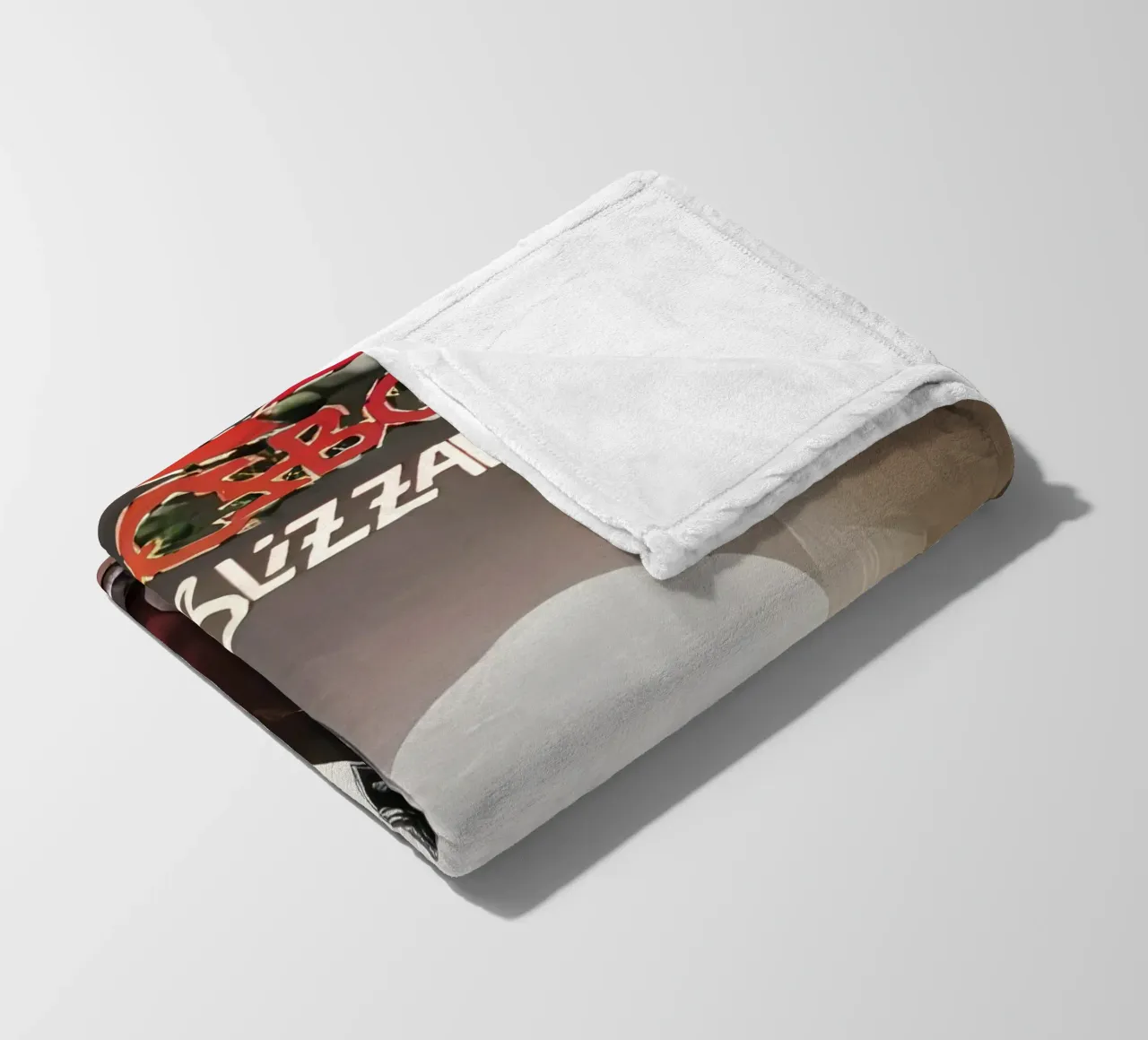 ozzy osbourne coperta in pile da rock music