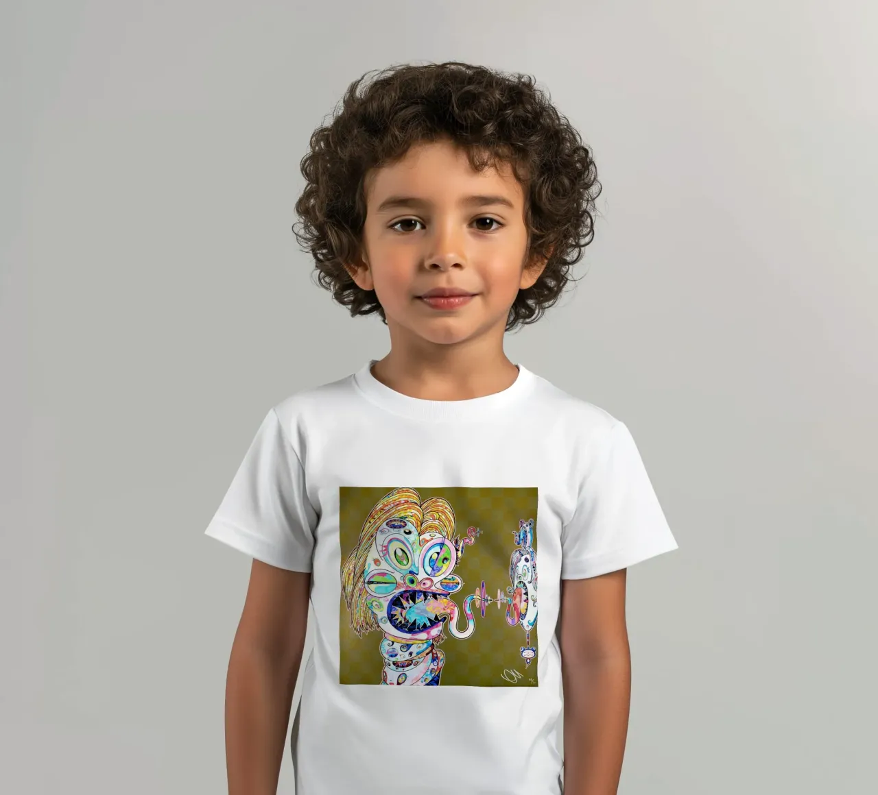 omaggio di murakami a fbacon I t-shirt bambini da Collins Shop