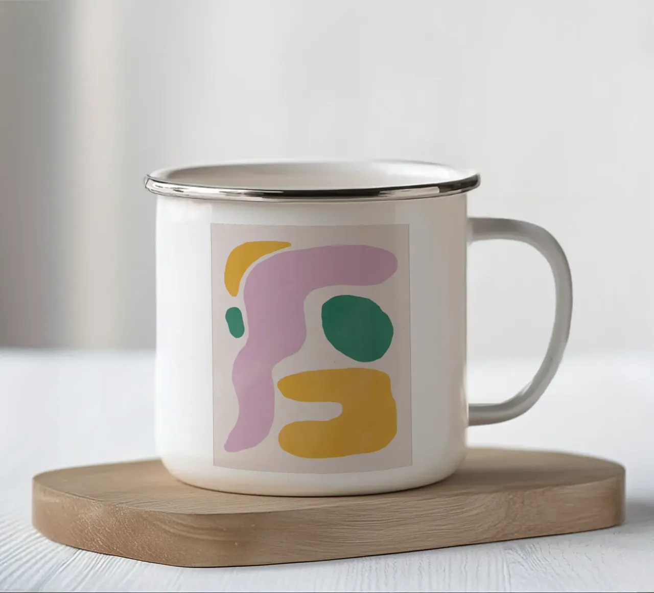 Blocco colore 02 tazza in smalto da Little Dean