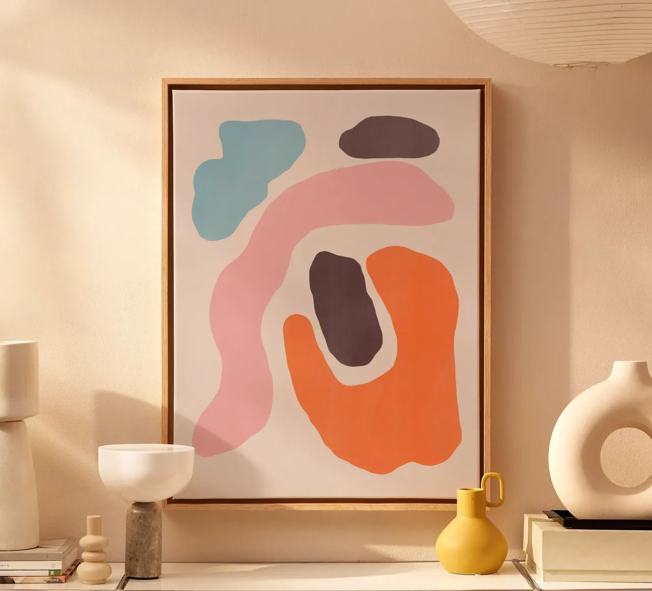 Colour block 04 canvas by Little Dean