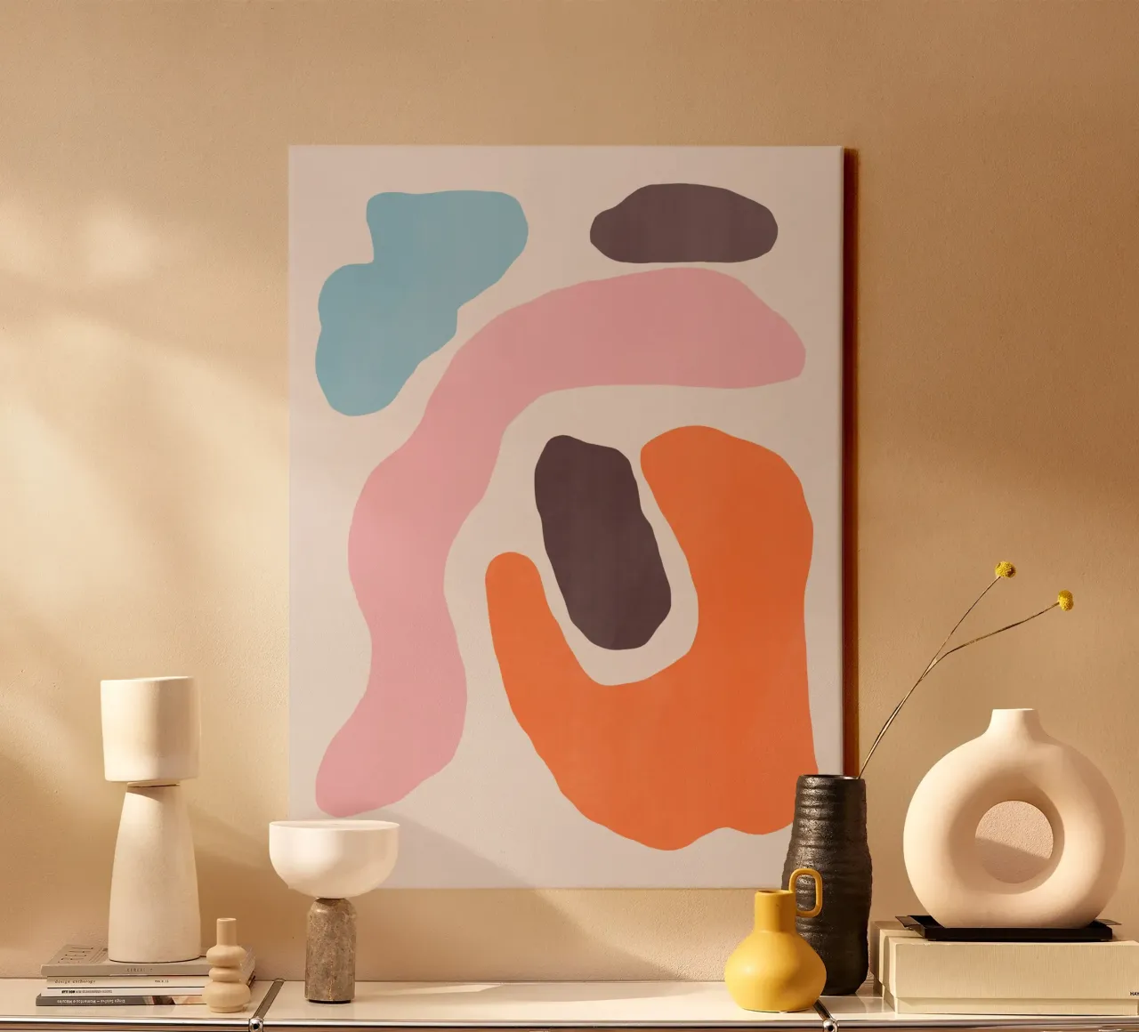 Colour block 04 canvas by Little Dean