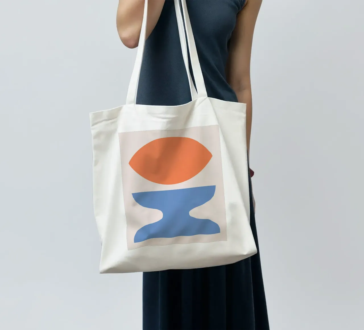 Blocco colore 06 borsa in juta da Little Dean