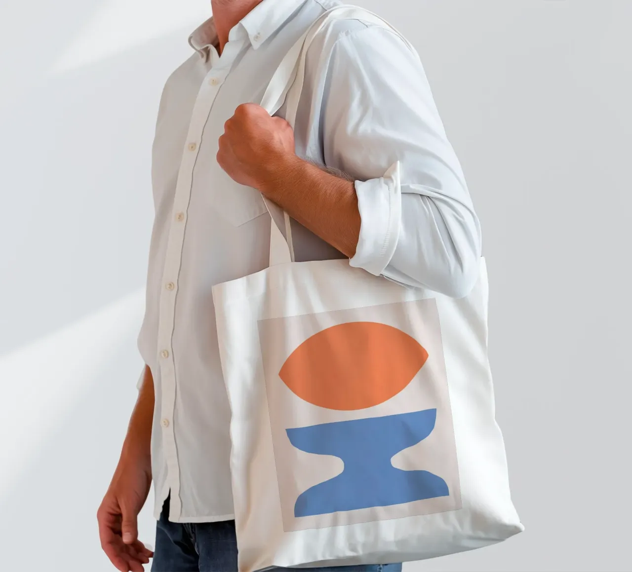 Blocco colore 06 borsa in juta da Little Dean
