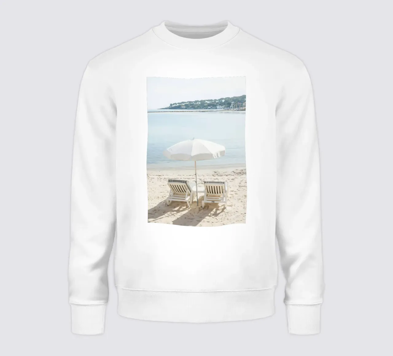 Ombrellone da spiaggia bianco felpa da jeffrey shop