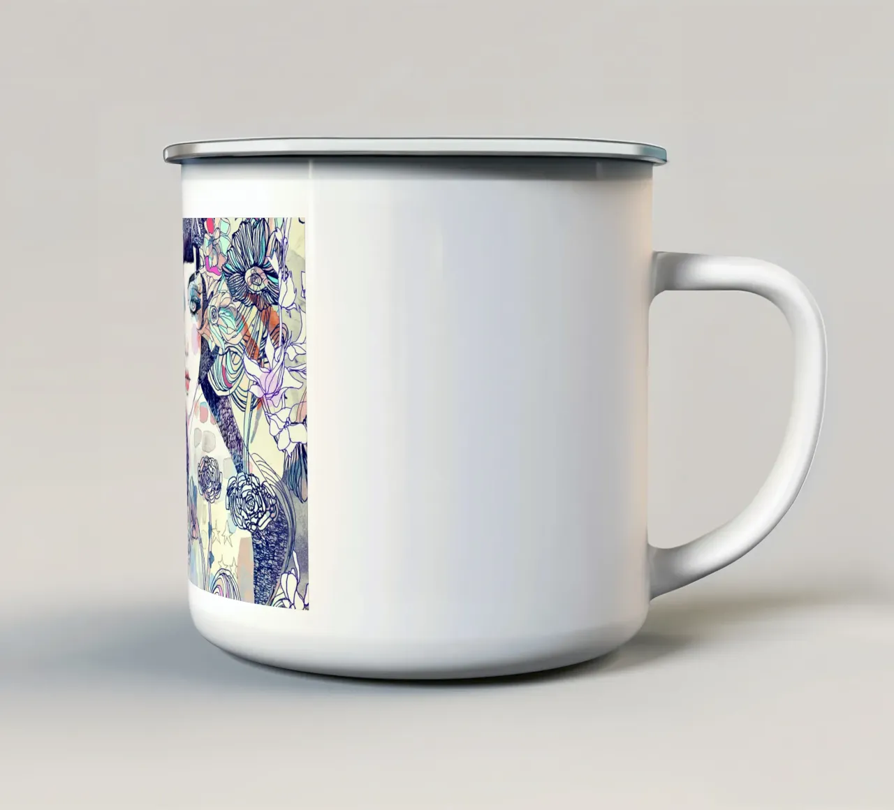 giungla tazza in smalto da Giulio Iurissevich