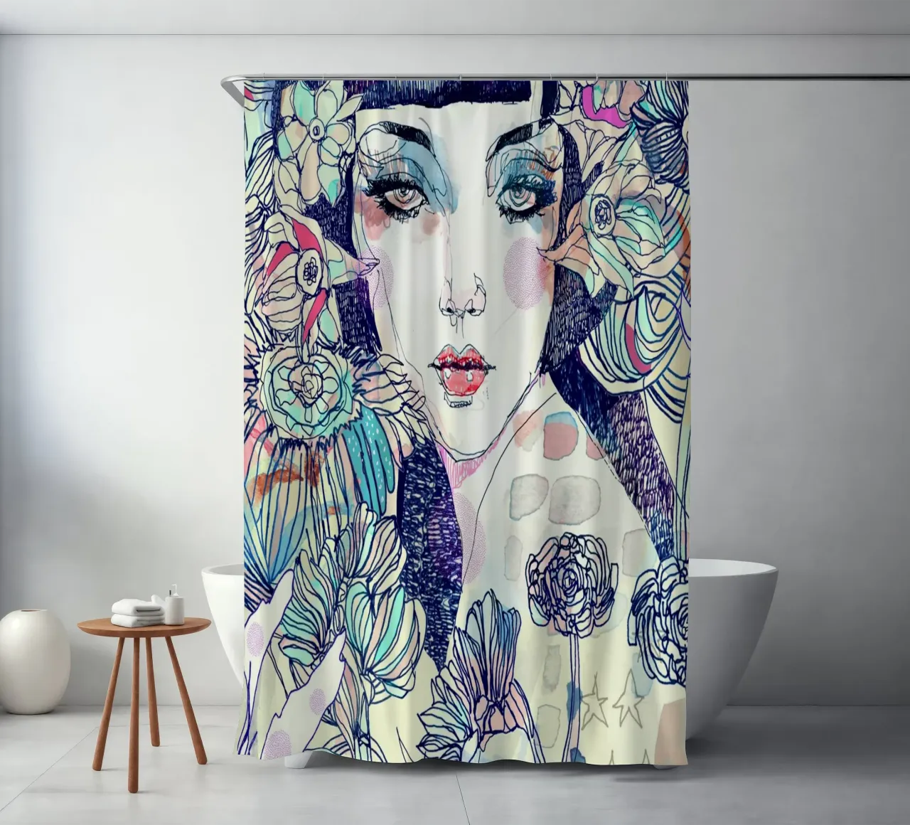 giungla tenda da doccia da Giulio Iurissevich