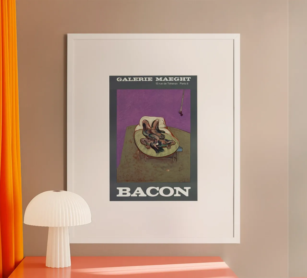 Capa de caracteres 1966 poster con marco de plástico de Collins Shop