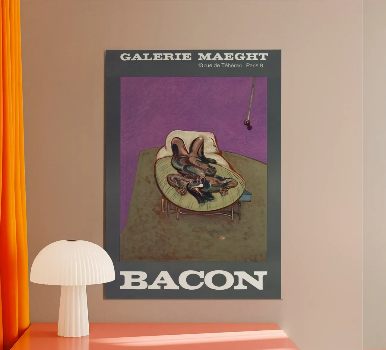 Capa de caracteres 1966 poster con marco de plástico de Collins Shop