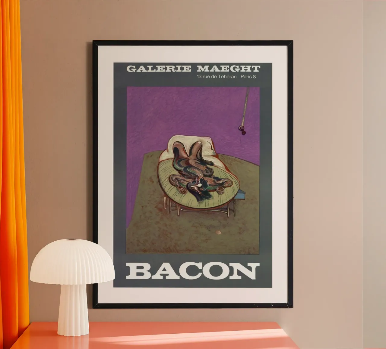 Capa de caracteres 1966 poster con marco de plástico de Collins Shop