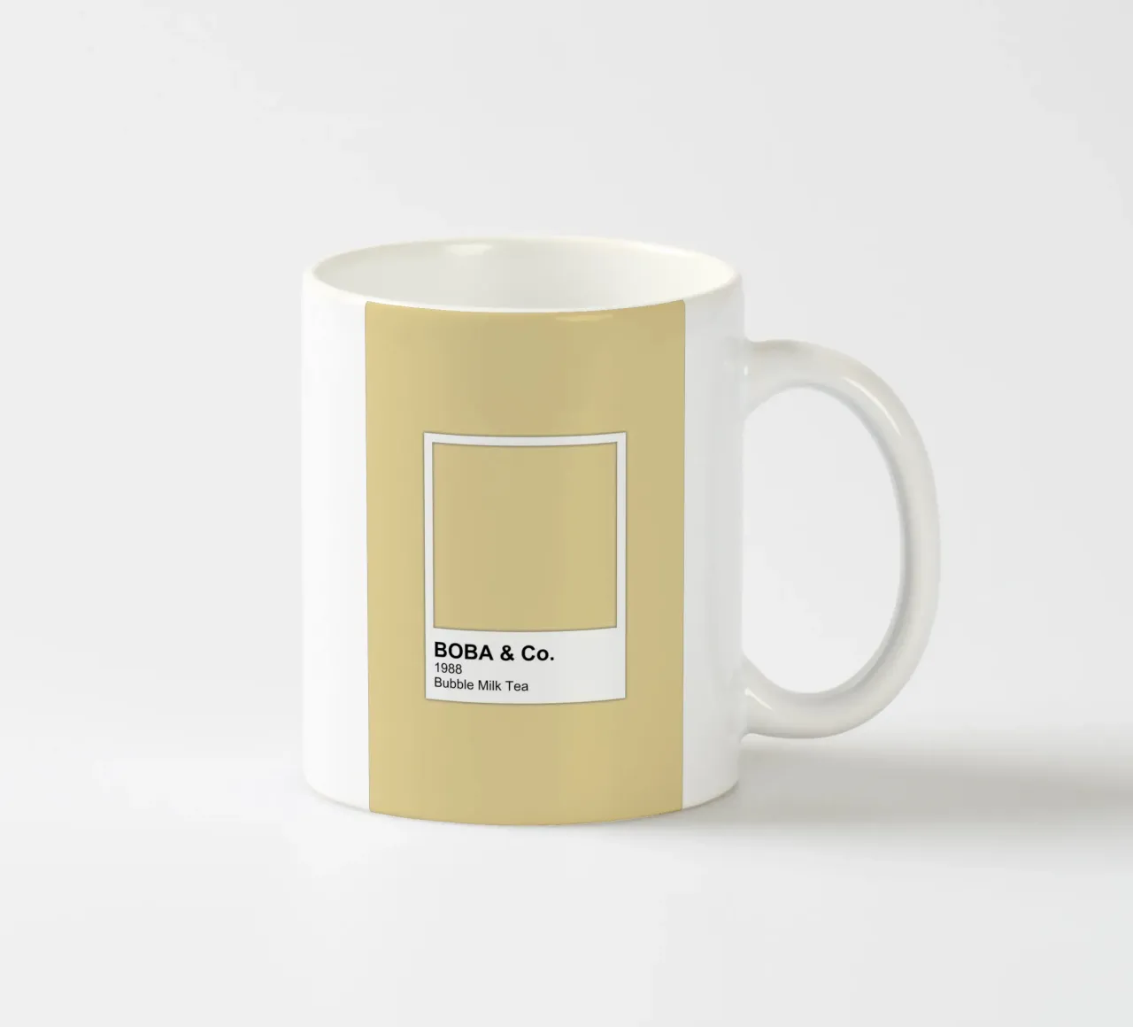 Boba bubble Tè al latte Colore tazza in ceramica da Martina