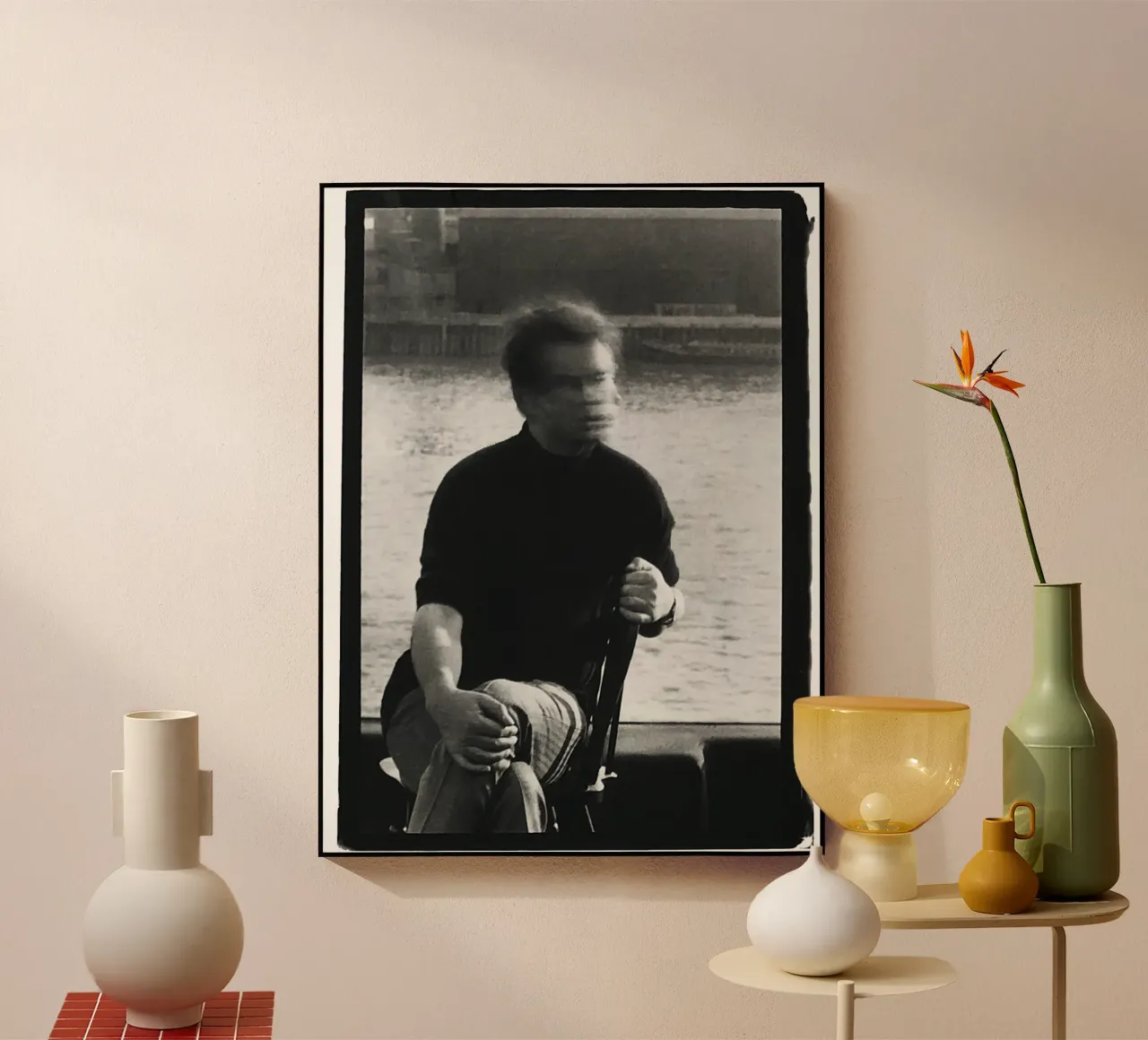 Ritratto Peter Beard plexiglass da Collins Shop
