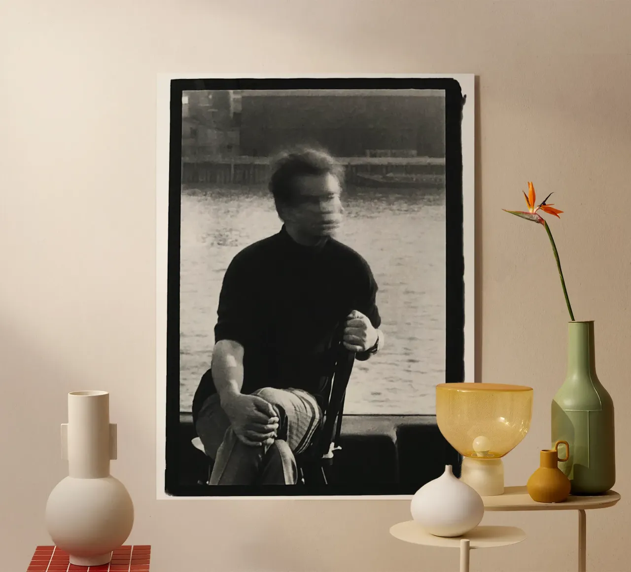 Ritratto Peter Beard plexiglass da Collins Shop