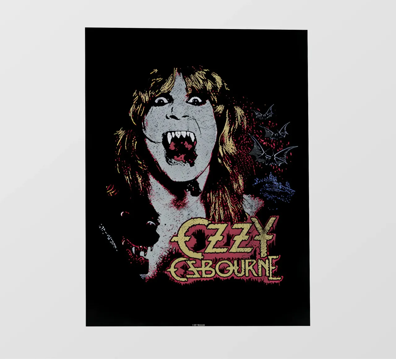 Ozzy Osbourne pellicola backlit da rock music