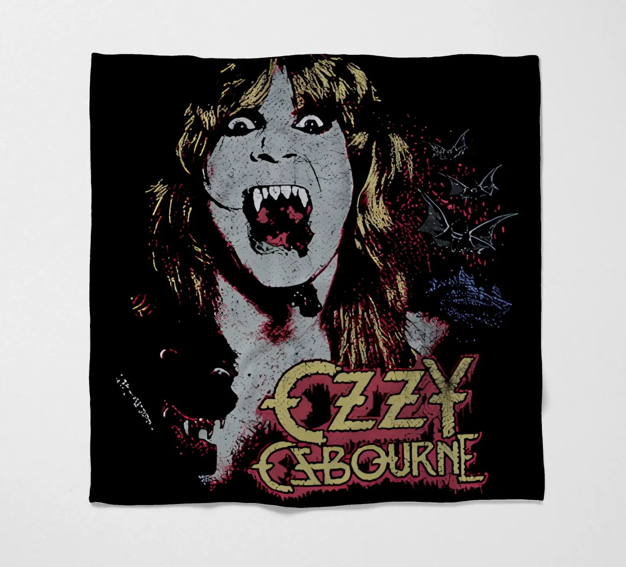 Ozzy Osbourne coperta in pile da rock music