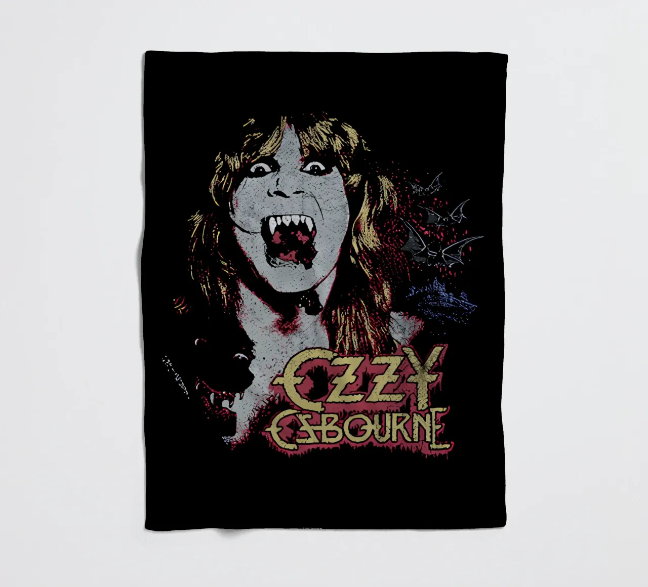 Ozzy Osbourne coperta in pile da rock music
