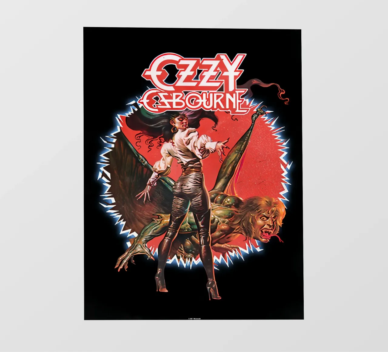 Ozzy Osbourne pellicola backlit da rock music