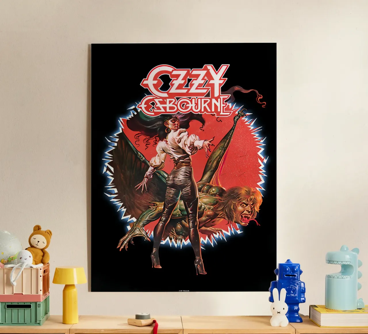 Ozzy Osbourne plexiglass da rock music