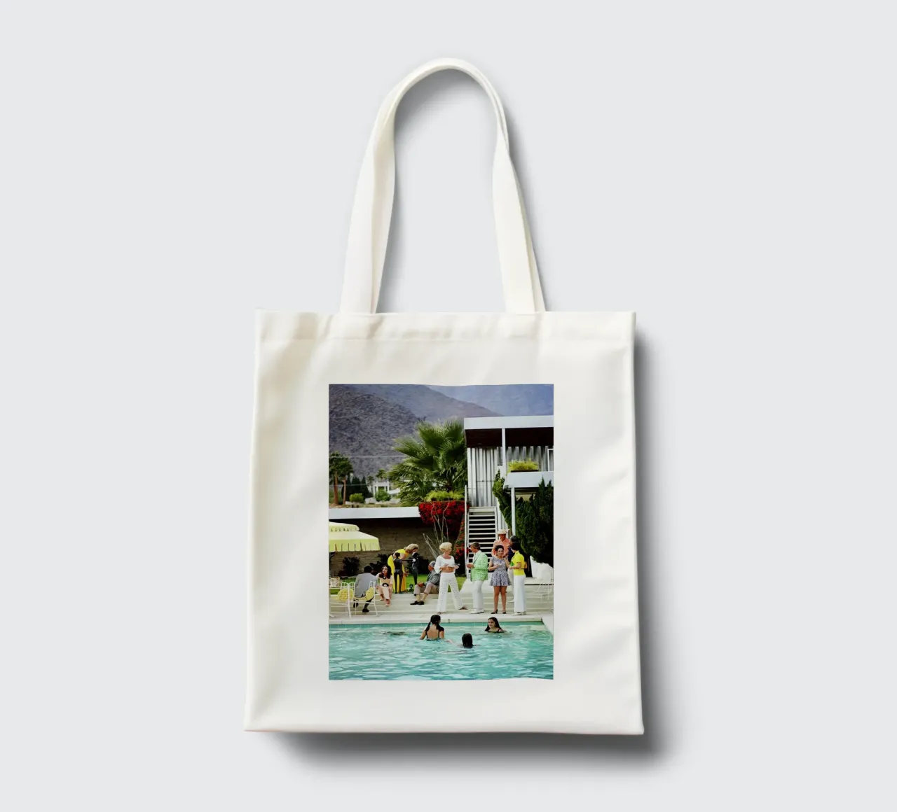 Slim Aarons - Raduno e festa borsa in juta da COMEBACKSHOP