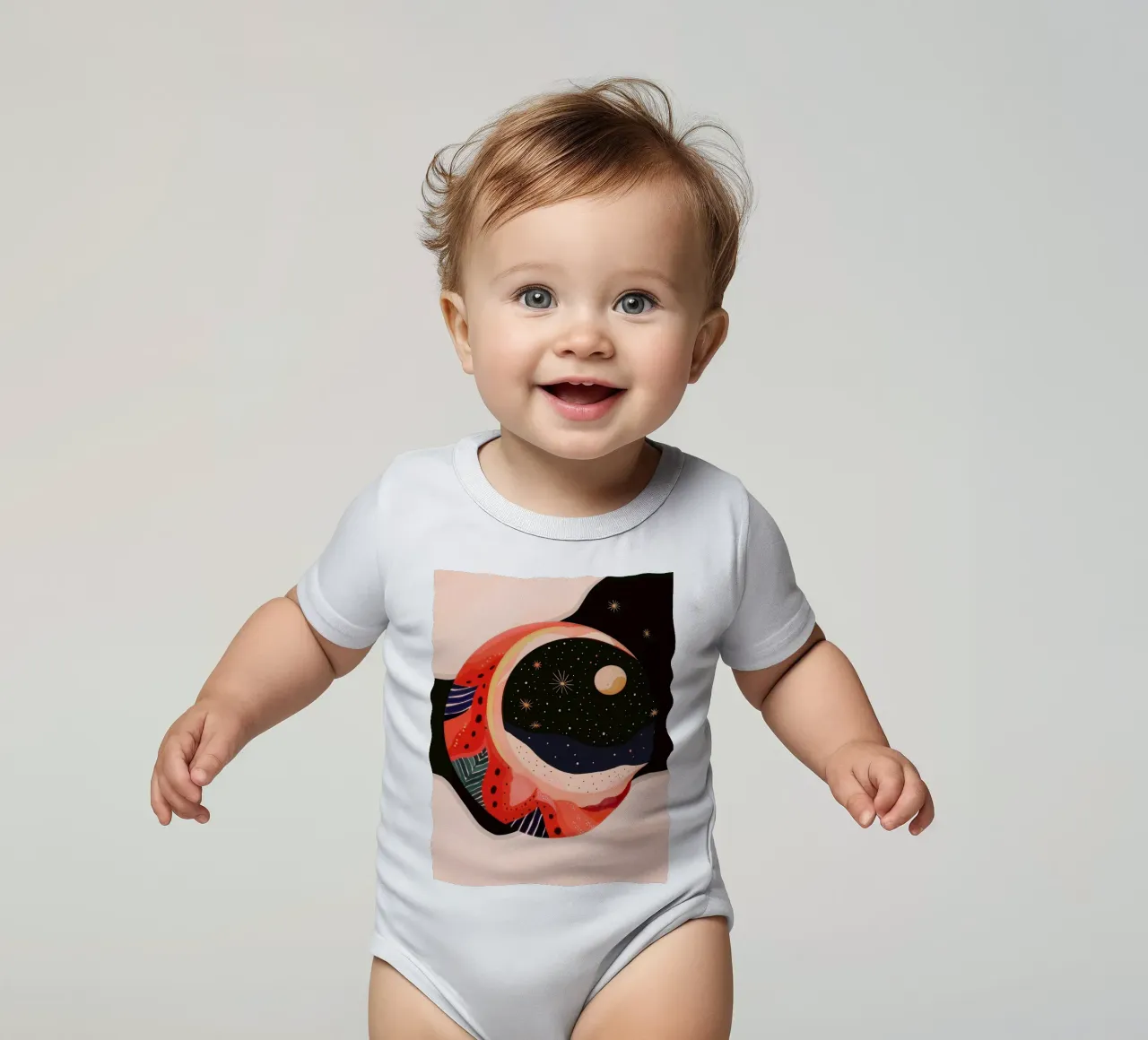 Luna mistica II body neonato maniche corte da ArtsySesta
