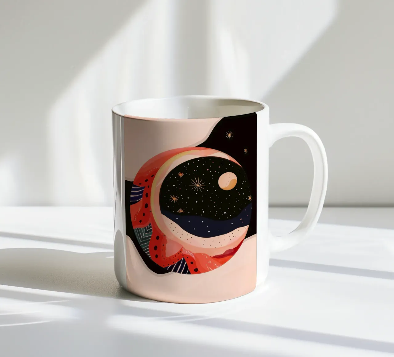 Luna mistica II tazza in ceramica da ArtsySesta