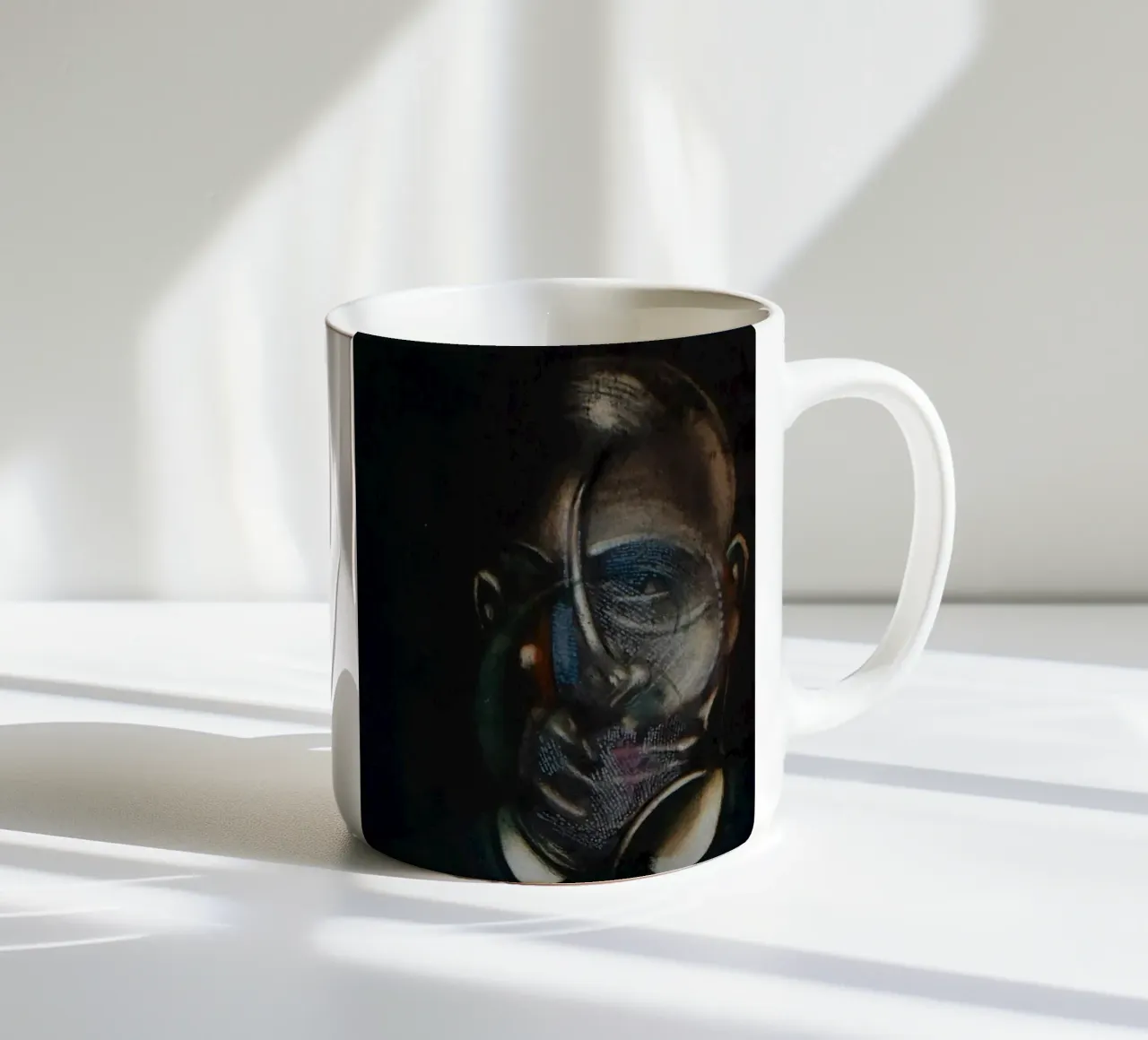 Ritratto di Michel Leiris tazza in ceramica da Collins Shop