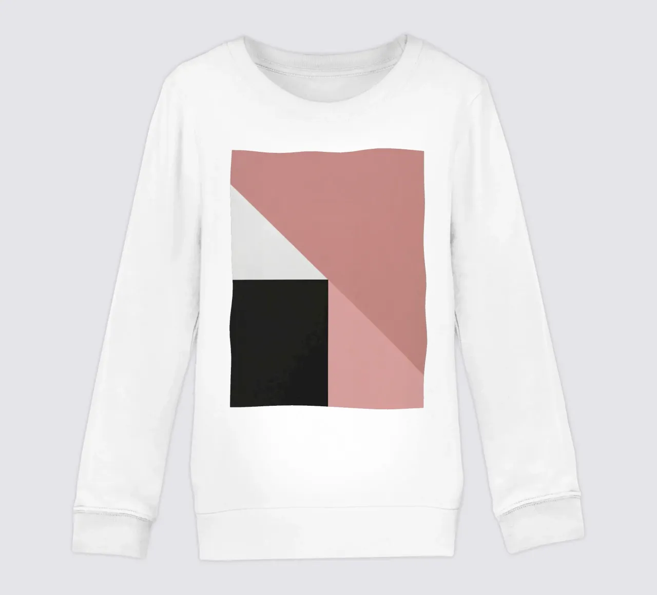 Forme geometriche in rosa, bianco e nero felpa bambino da DesignDoodle