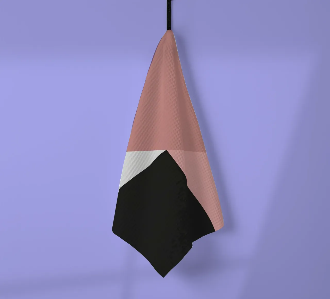 Forme geometriche in rosa, bianco e nero canovaccio da cucina da DesignDoodle