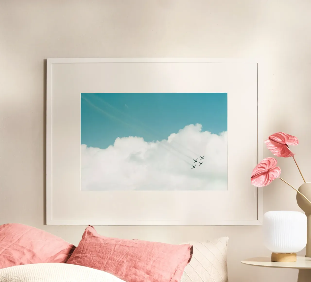 Spettacolo aereo III poster con telaio in plastica da Tal Paz-Fridman
