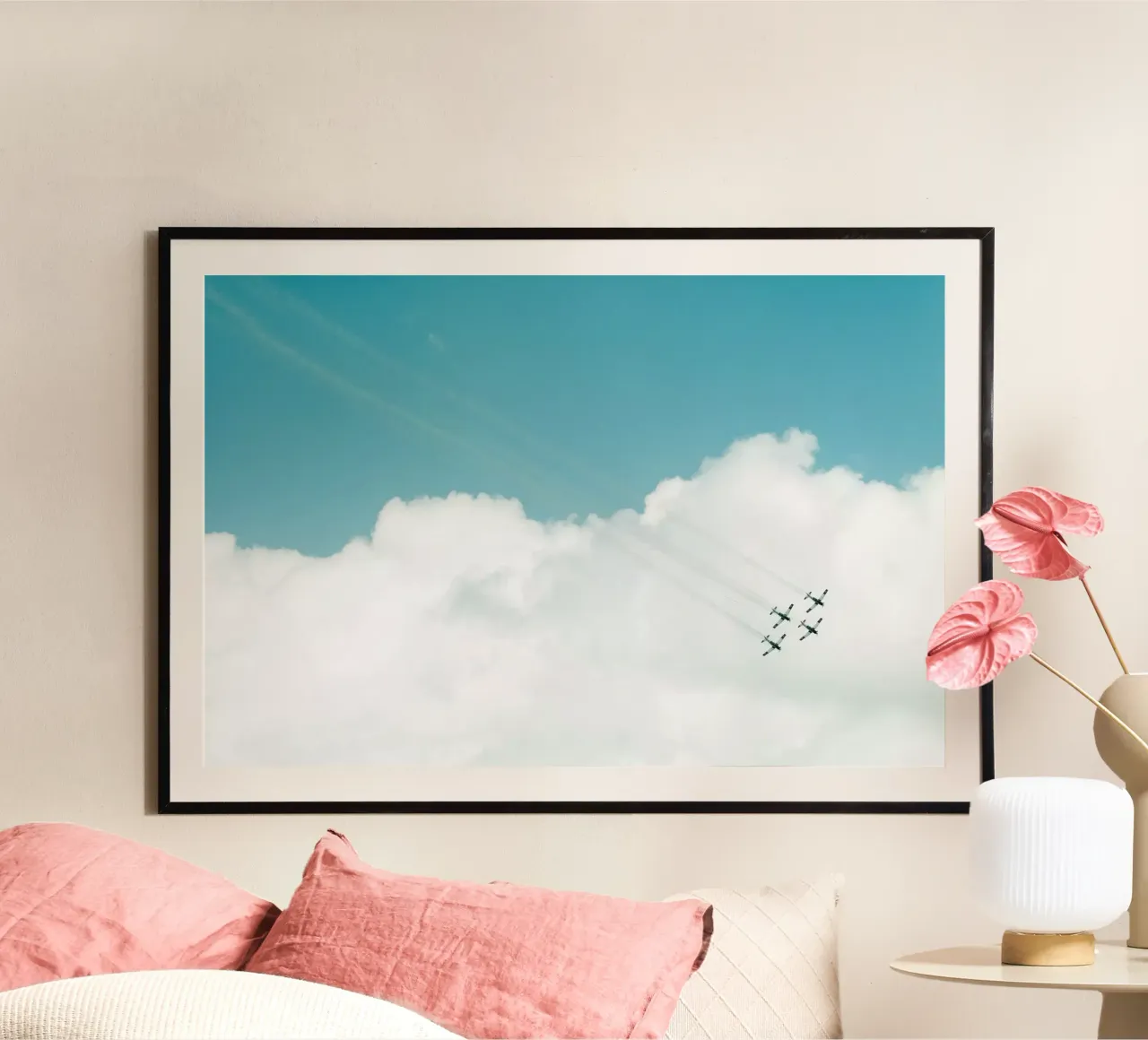 Spettacolo aereo III poster con telaio in plastica da Tal Paz-Fridman