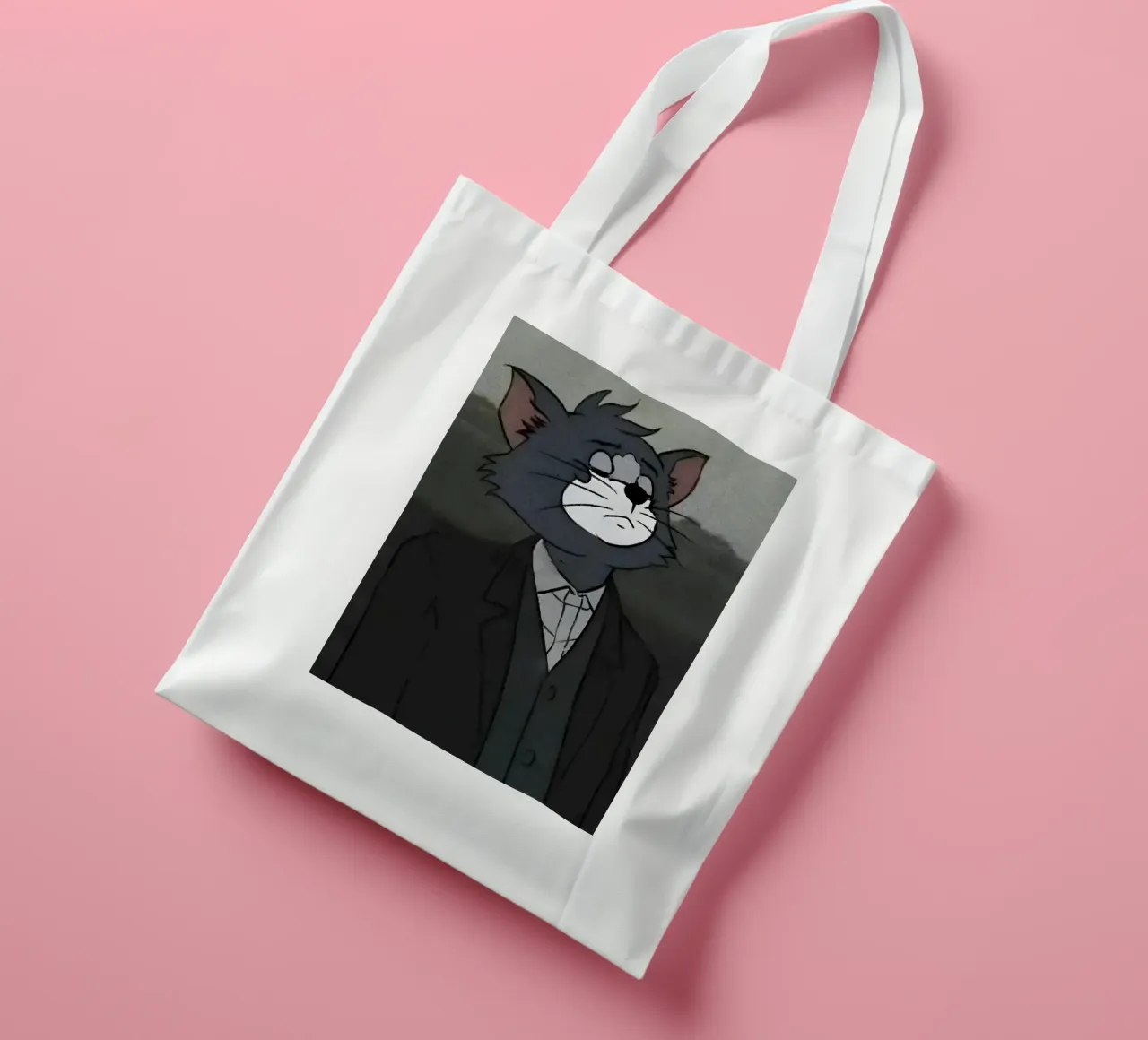 Tim sad expression borsa in juta da Low poly art