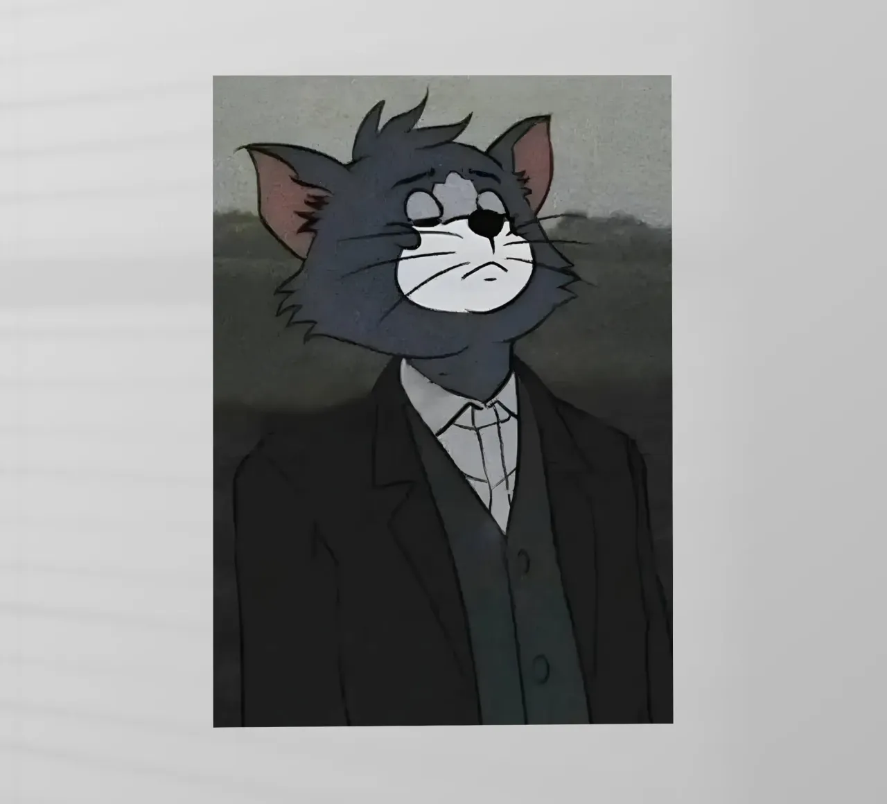 Tim sad expression pellicola backlit da Low poly art
