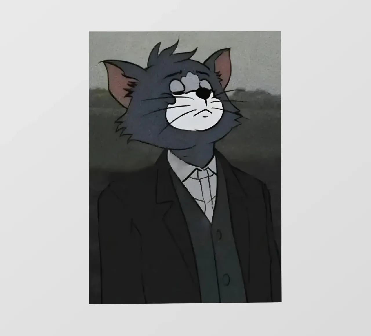 Tim sad expression telo in pvc da Low poly art