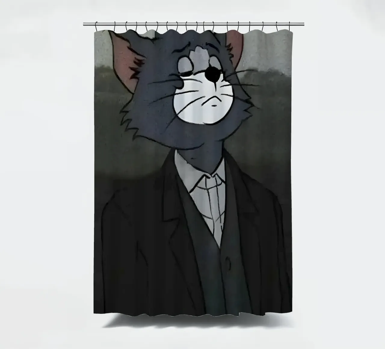 Tim sad expression tenda da doccia da Low poly art