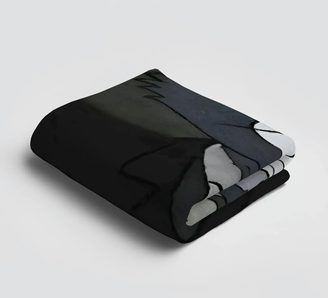 Tim sad expression towel by Low poly art