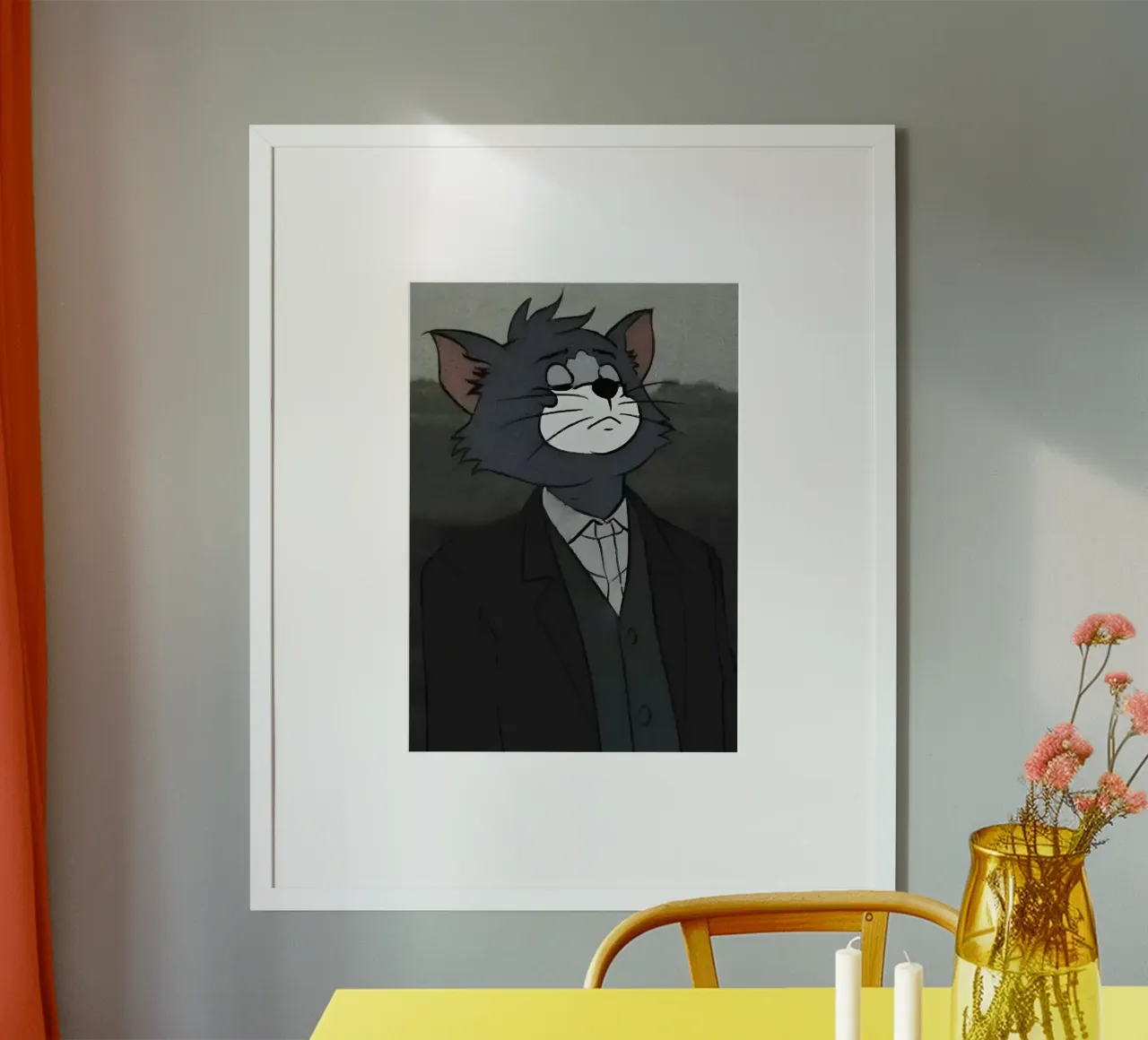 Tim sad expression carta hahnemühle da Low poly art