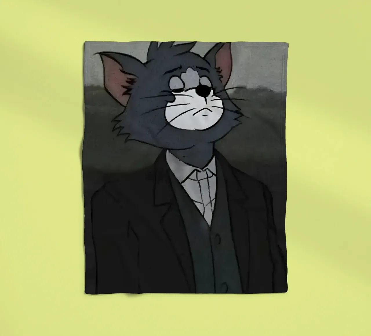 Tim sad expression coperta in pile da Low poly art