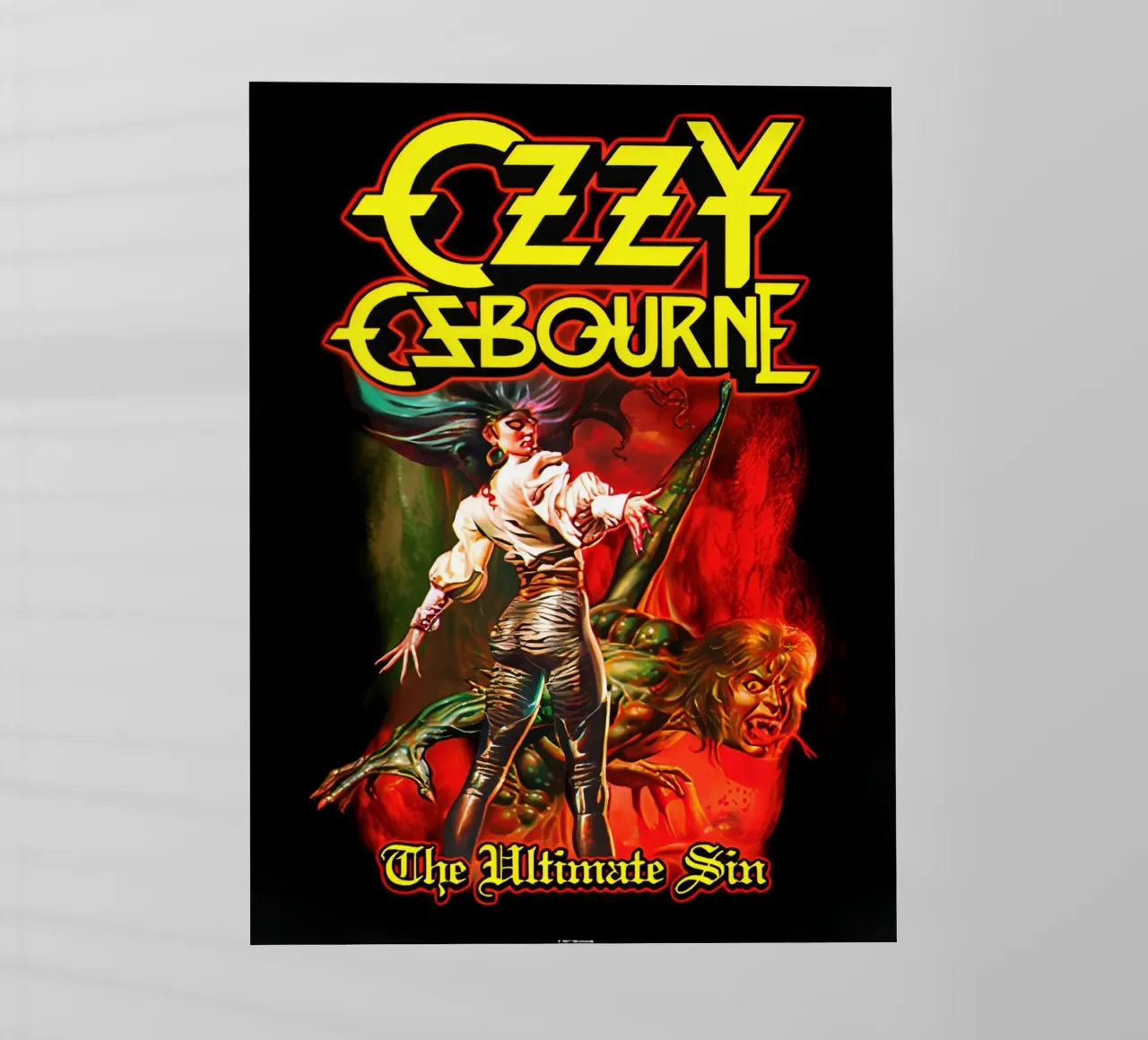 Ozzy Osbourne pellicola backlit da rock music