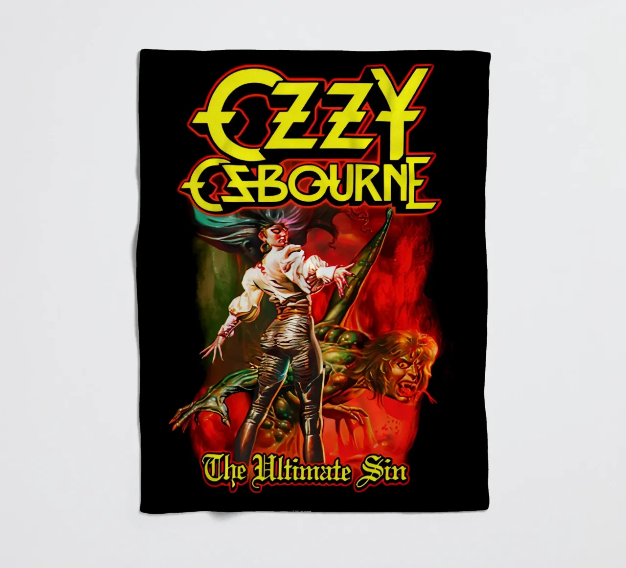 Ozzy Osbourne coperta in pile da rock music