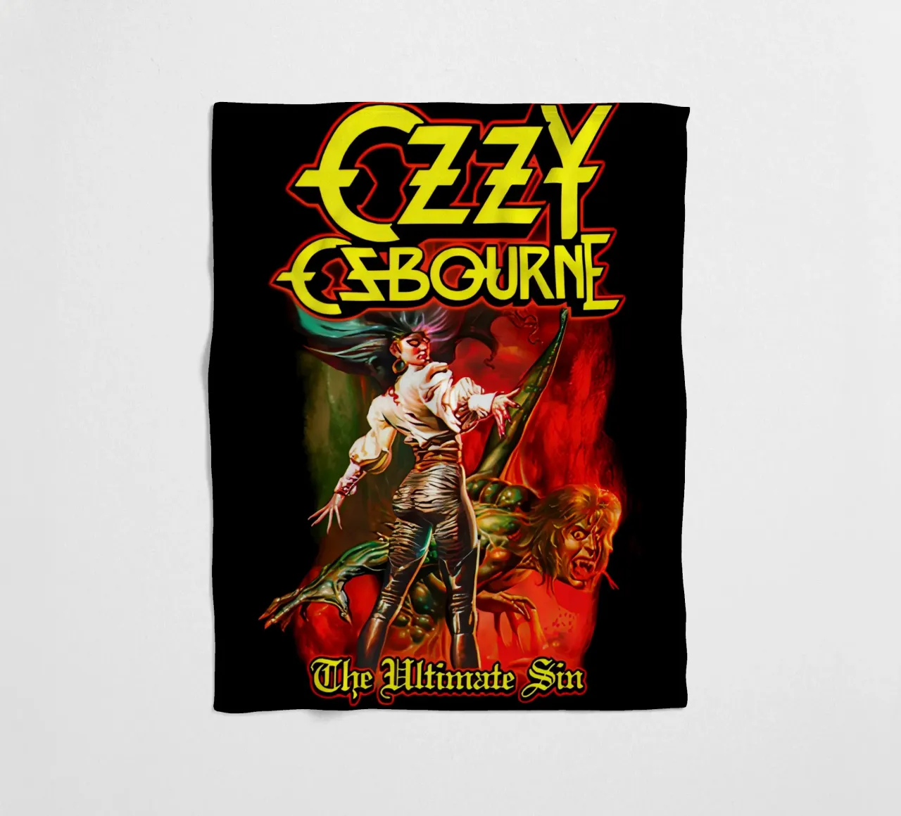 Ozzy Osbourne coperta in pile da rock music