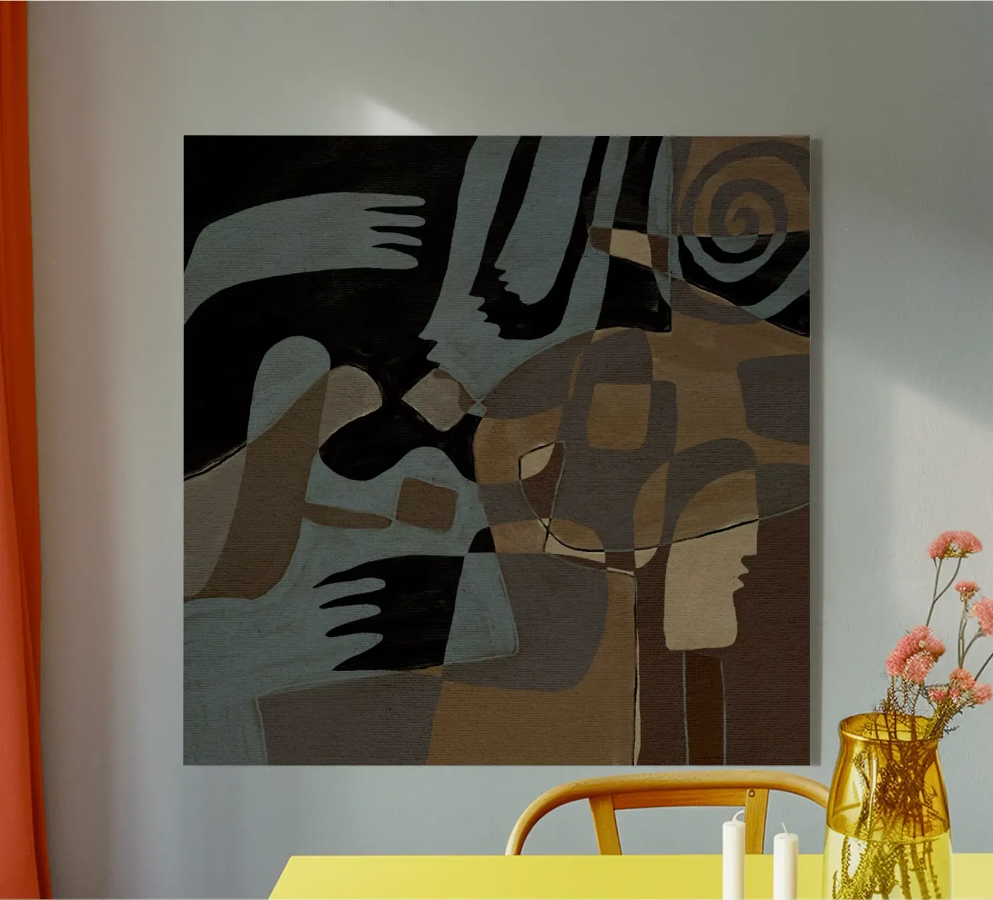 Essence 4 acryl van Shatha Al Dafai