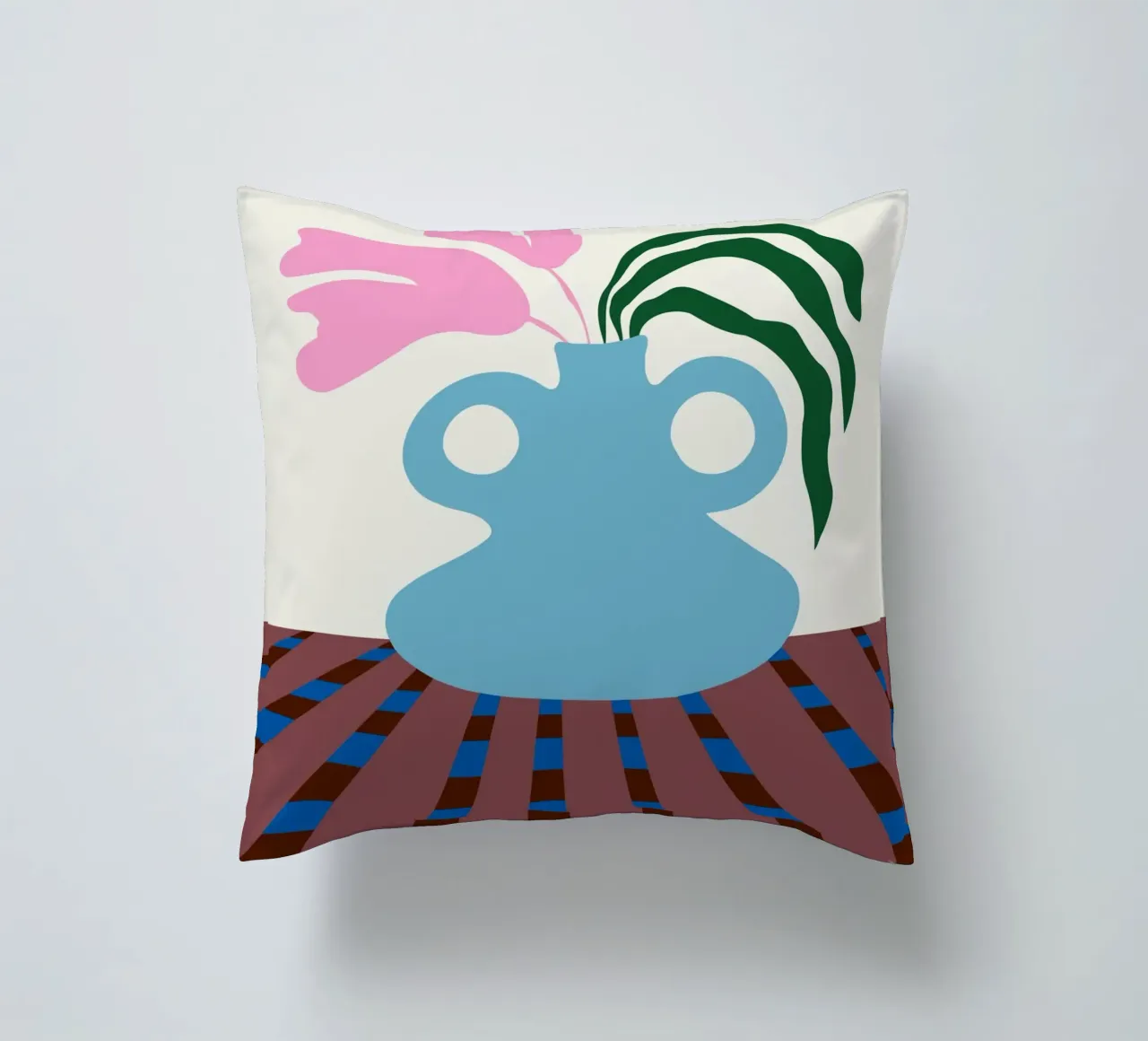 Fiori su argilla cuscino da Miho Art Studio