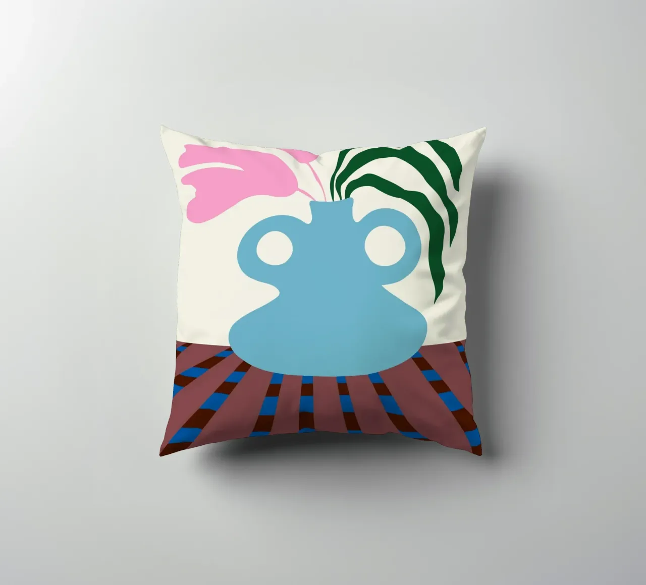 Fiori su argilla cuscino da Miho Art Studio