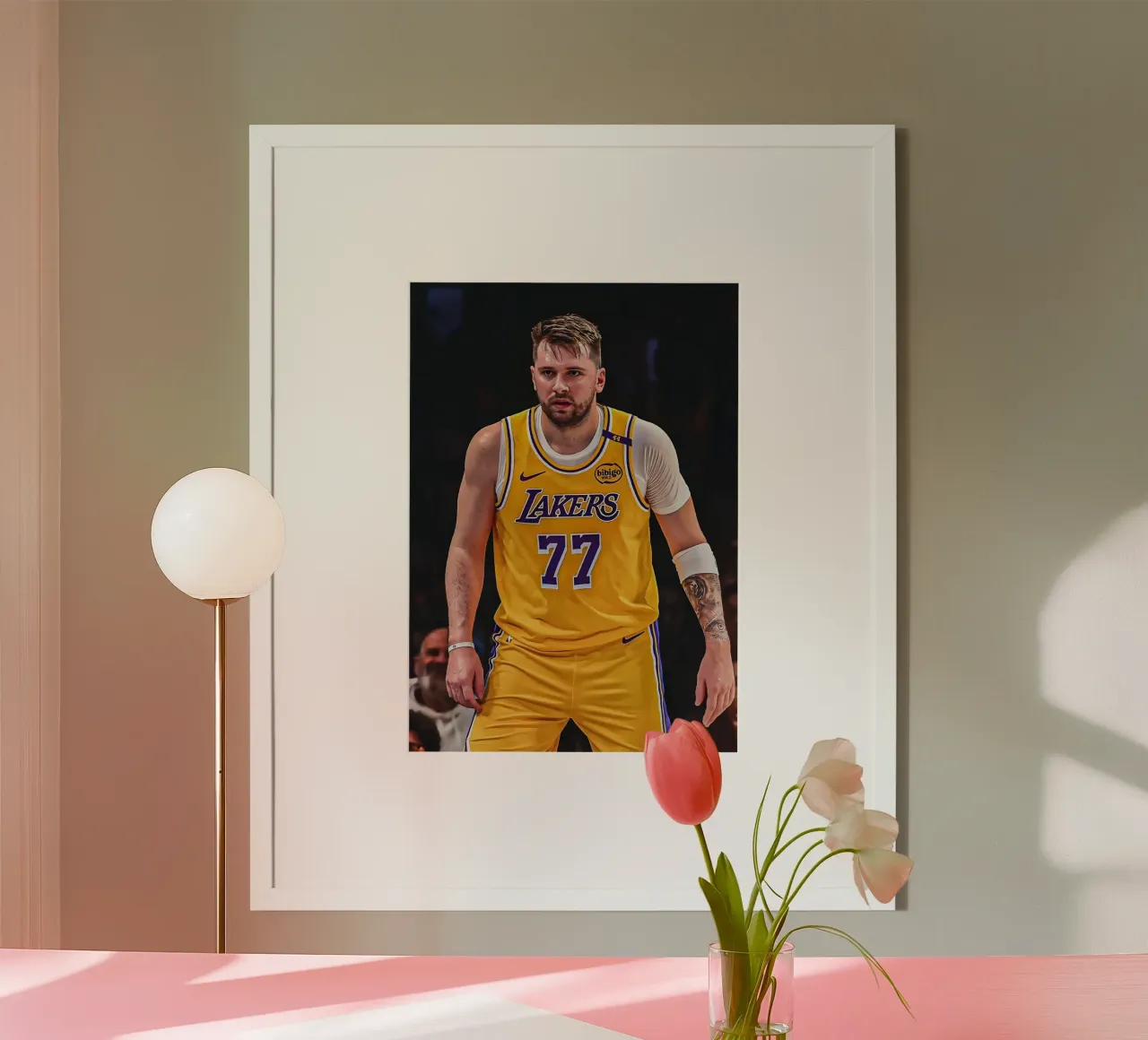 Luka Dončić poster da Low poly art